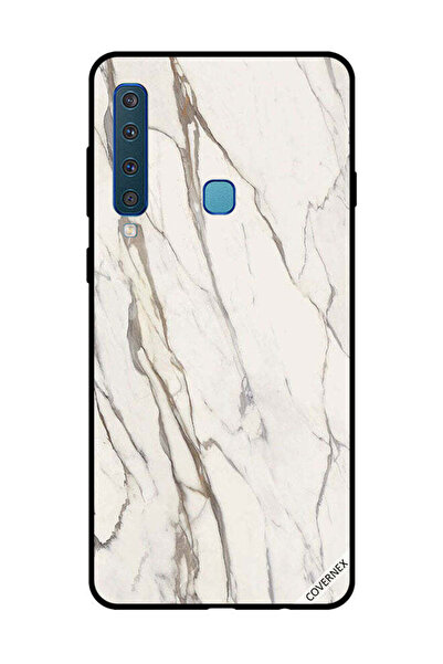 Covernex غطاء حماية لهاتف سامسونج جالاكسي A9 2018 بنمط رخامي أبيض متشقق