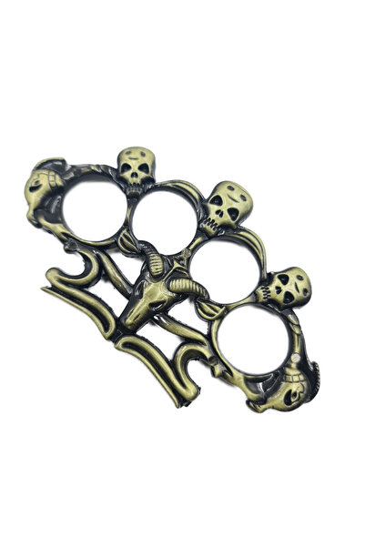 dalimag Pumnal Tip Box, Autoaparare, Model Craniu Berbec, Bronz, Dalimag