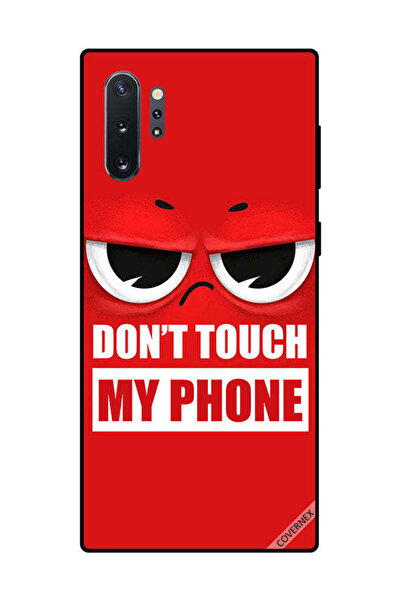 Covernex غطاء حماية لهاتف سامسونج جالكسي نوت 10 بلس - لا تلمس هاتفي - أحمر