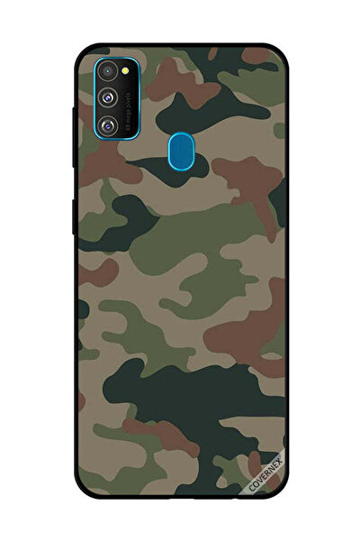 Covernex غطاء حماية لهاتف سامسونج جالاكسي M30s بنمط مموه باللونين الأخضر والبني