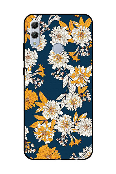 Covernex غطاء حماية لهاتف Honor 10 Lite بنقشة زهور وأوراق صفراء وبيضاء