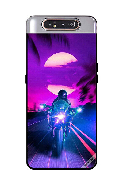 Covernex غطاء حماية لهاتف سامسونج جالاكسي A80 - راكب الدراجة النارية يترك الق...