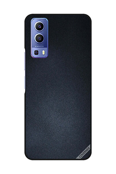 Covernex غطاء حماية لهاتف Vivo Y72 5G بنقشة جينز سوداء