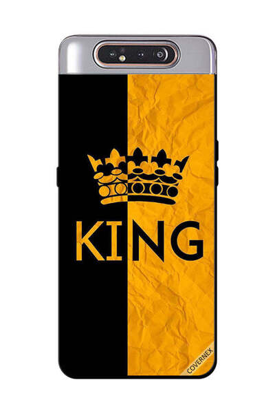Covernex غطاء حماية لهاتف سامسونج جالاكسي A80 - أسود وأصفر