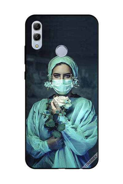 Covernex غطاء حماية لهاتف Honor 10 Lite ممرضة تحمل زهرة