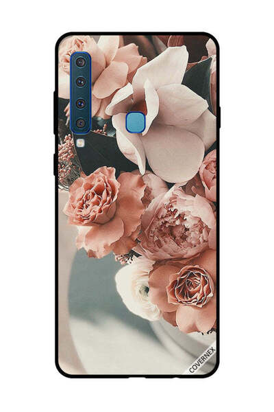 Covernex غطاء حماية لهاتف سامسونج جالاكسي A9 2018، باقة زهور الخوخ