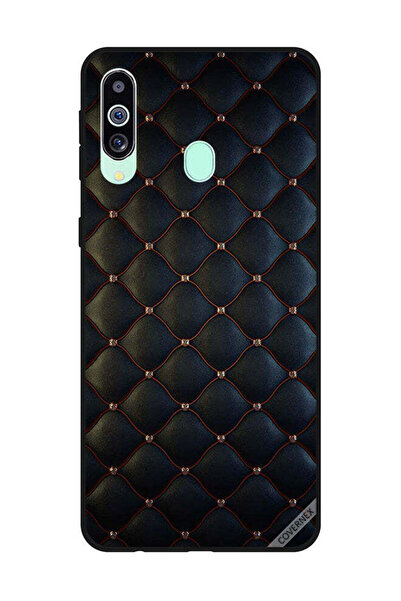 Covernex غطاء حماية لهاتف سامسونج جالاكسي M40/A60 بنقشة قماشية سوداء