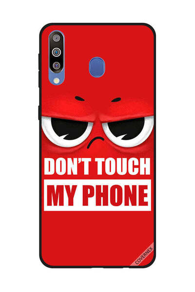 Covernex Protective Case Cover For Samsung Galaxy M30 Don't Touch My Phone Red