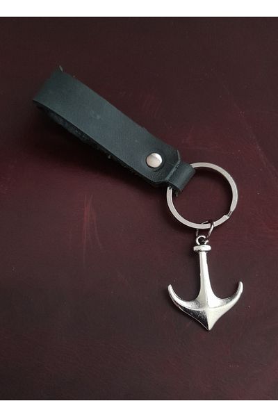 BSN Store Anchor Model Keychain ​​Hand Made Real Leather Keychain