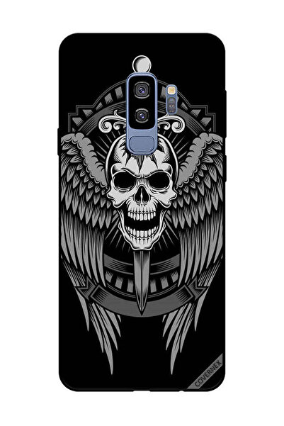 Covernex غطاء حماية لهاتف سامسونج جالاكسي S9 بلس - جمجمة وأجنحة نسر