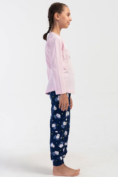 VİENETTA Cotton Girls Long Sleeve Pajama Set(9-10/15-16), 405204