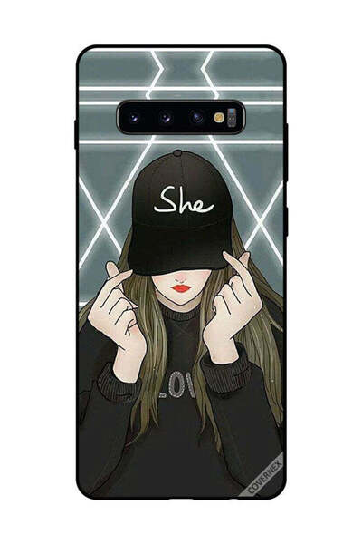 Covernex غطاء حماية لهاتف سامسونج جالاكسي S10 بلس مع غطاء للرأس