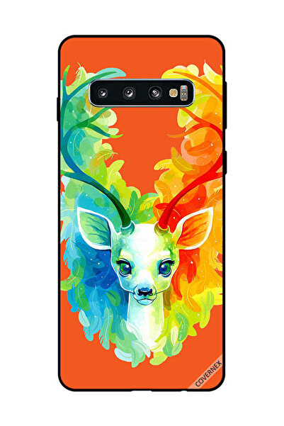 Covernex غطاء حماية لهاتف سامسونج جالكسي S10 - غزال ملون