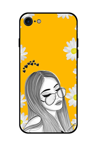 Covernex غطاء حماية لهاتف iPhone SE 2020 - فتاة تحب خيالات النظارات