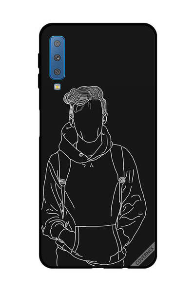 Covernex غطاء حماية لهاتف سامسونج جالاكسي A7 2018 - رسم جاكت بوي