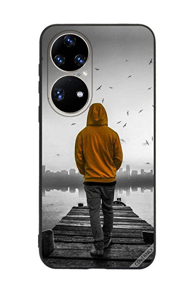 Covernex غطاء حماية لهاتف هواوي بي 50 برو - فتى حزين يمشي