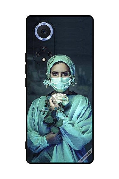 Covernex غطاء حماية لهاتف هواوي نوفا 9 برو - ممرضة تحمل زهرة