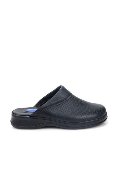 PİSAGOR Pisagor Ps-33730 Orthopedic Hospital Closed Front Sabo Men's Leather Slippers