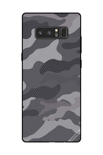 Covernex غطاء حماية لهاتف سامسونج جالاكسي نوت 8 بنمط مموه رمادي