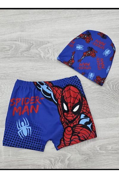 YARENKİDS Boy's Character Patterned Swimwear Shorts with Belt