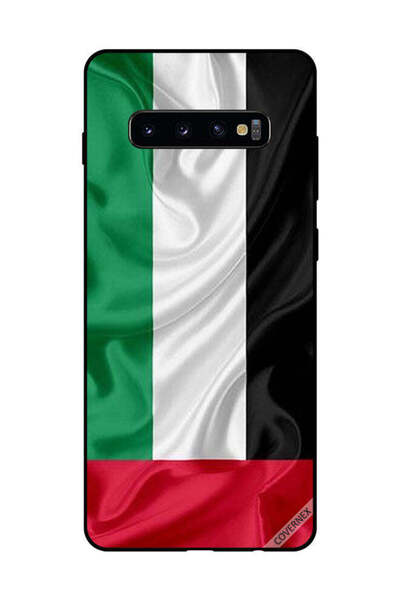 Covernex غطاء حماية لهاتف سامسونج جالاكسي S10 بلس - قماش علم الإمارات العربية...