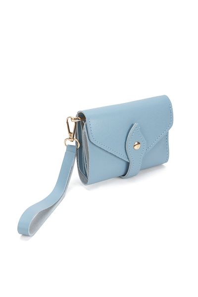 Av A Dos Mini Women's Wallet with Hand Wrist Strap Cash Coin Compartment Wallet with Leaflet