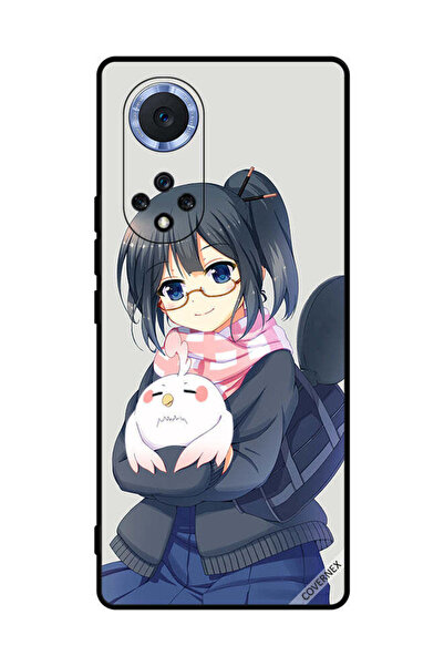 Covernex غطاء حماية لهاتف هواوي نوفا 9 برو - فتاة تحمل حيوانًا أليفًا