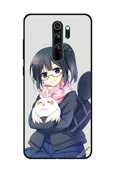 Covernex غطاء حماية لهاتف شاومي ريدمي نوت 8 برو فتاة تحمل حيوان أليف