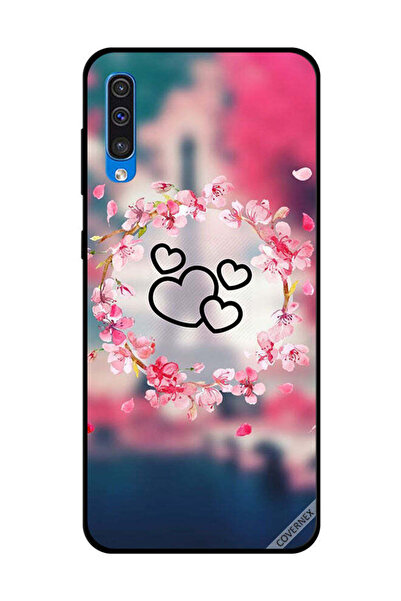 Covernex غطاء حماية لهاتف سامسونج جالاكسي A50 قلوب سوداء
