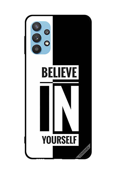 Covernex غطاء حماية لهاتف سامسونج جالاكسي M32 5G - ثق بنفسك - أسود وأبيض