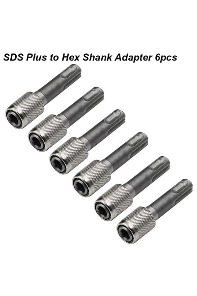 choice2 SDS Adapter Hex 6pcs SDS Plus Convert To 1/4 Hex Shank Adapter Hexago...