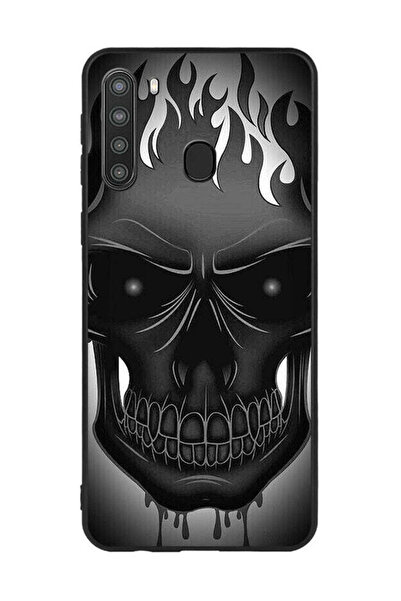 Covernex غطاء حماية لهاتف سامسونج جالاكسي A21 - فن الجمجمة