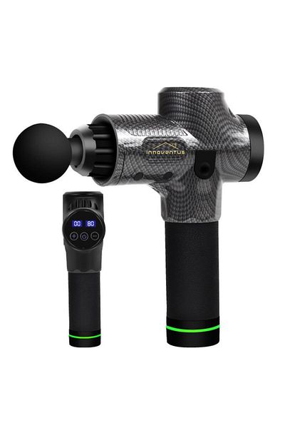 INNOVENTUS Aparat pentru masaj profesional tip pistol INNOVENTUS®, 30 viteze, motor silentios, sistem racire,