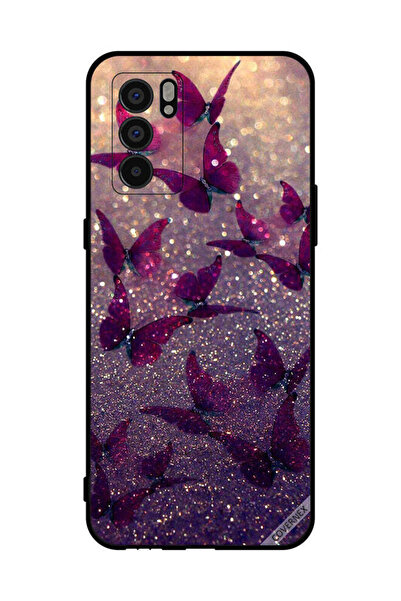 Covernex غطاء حماية لهاتف Oppo Reno6 5G بنقشة فراشات لامعة