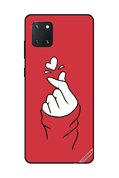 Covernex غطاء حماية لهاتف سامسونج جالكسي نوت 10 لايت سناب لوف أحمر