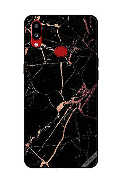 Covernex غطاء حماية لهاتف سامسونج جالاكسي A10s بنمط رخامي أسود