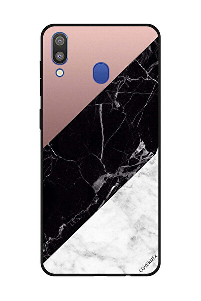 Covernex غطاء حماية لهاتف سامسونج جالاكسي M20، أبيض، أسود، الجزء العلوي من ال...