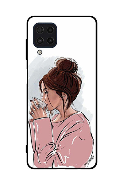 Covernex Protective Case Cover For Samsung Galaxy F22 4G Drinking Tea