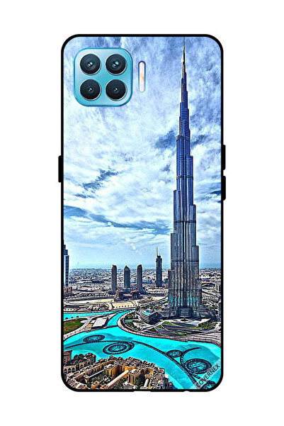 Covernex غطاء حماية لهاتف OPPO F17 Pro - برج خليفة - غيوم تلامس السحاب