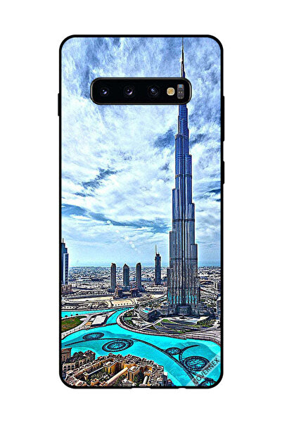 Covernex غطاء حماية لهاتف سامسونج جالاكسي إس 10 بلس - برج خليفة - غيوم تلامس ...