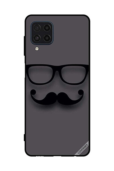 Covernex غطاء حماية لهاتف سامسونج جالاكسي M22 4G أسود زجاجي وشارب