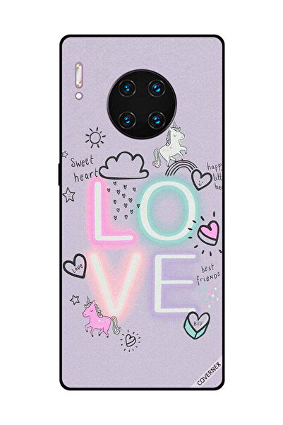 Covernex غطاء حماية لهاتف هواوي ميت 30 برو - قلب حلو وحب وحيد القرن