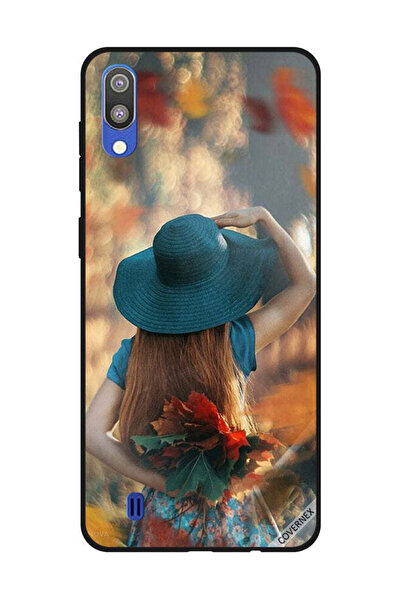 Covernex غطاء حماية لهاتف سامسونج جالاكسي M10، فتاة قبعة تخفي أوراق الحب