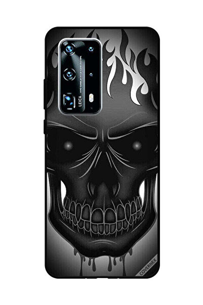 Covernex غطاء حماية لهاتف هواوي بي 40 برو بلس - رسمة رأس