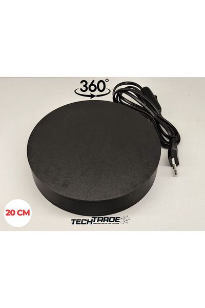 Tech Trade Ürün Çekimi Için 360° Dönen Stand Elektrikli 20cm Çapında