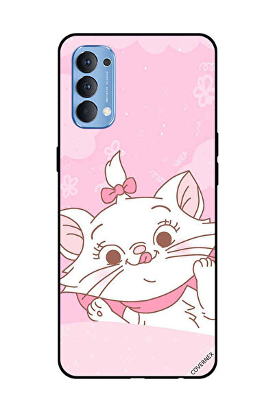 Covernex غطاء حماية لهاتف OPPO Reno 4 4G - مشبك شعر وردي