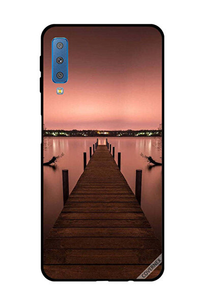 Covernex غطاء حماية لهاتف سامسونج جالاكسي A7 2018 - مسار إلى البحر مساء