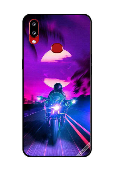 Covernex غطاء حماية لهاتف سامسونج جالاكسي A10s، راكب الدراجة النارية يترك الق...