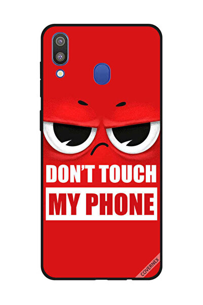 Covernex Protective Case Cover For Samsung Galaxy M20 Don't Touch My Phone Red