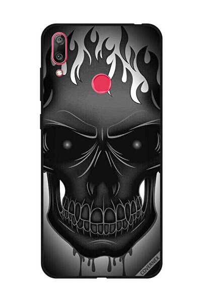 Covernex غطاء حماية لهاتف هواوي Y7 برايم 2019 - رسمة جمجمة